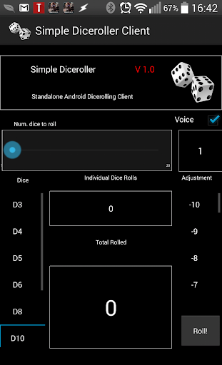 DnD Simple Diceroller