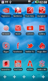 Lastest Red Glow Icon pack for LP APK for Android