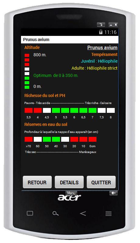 SylviMobile Screen 2
