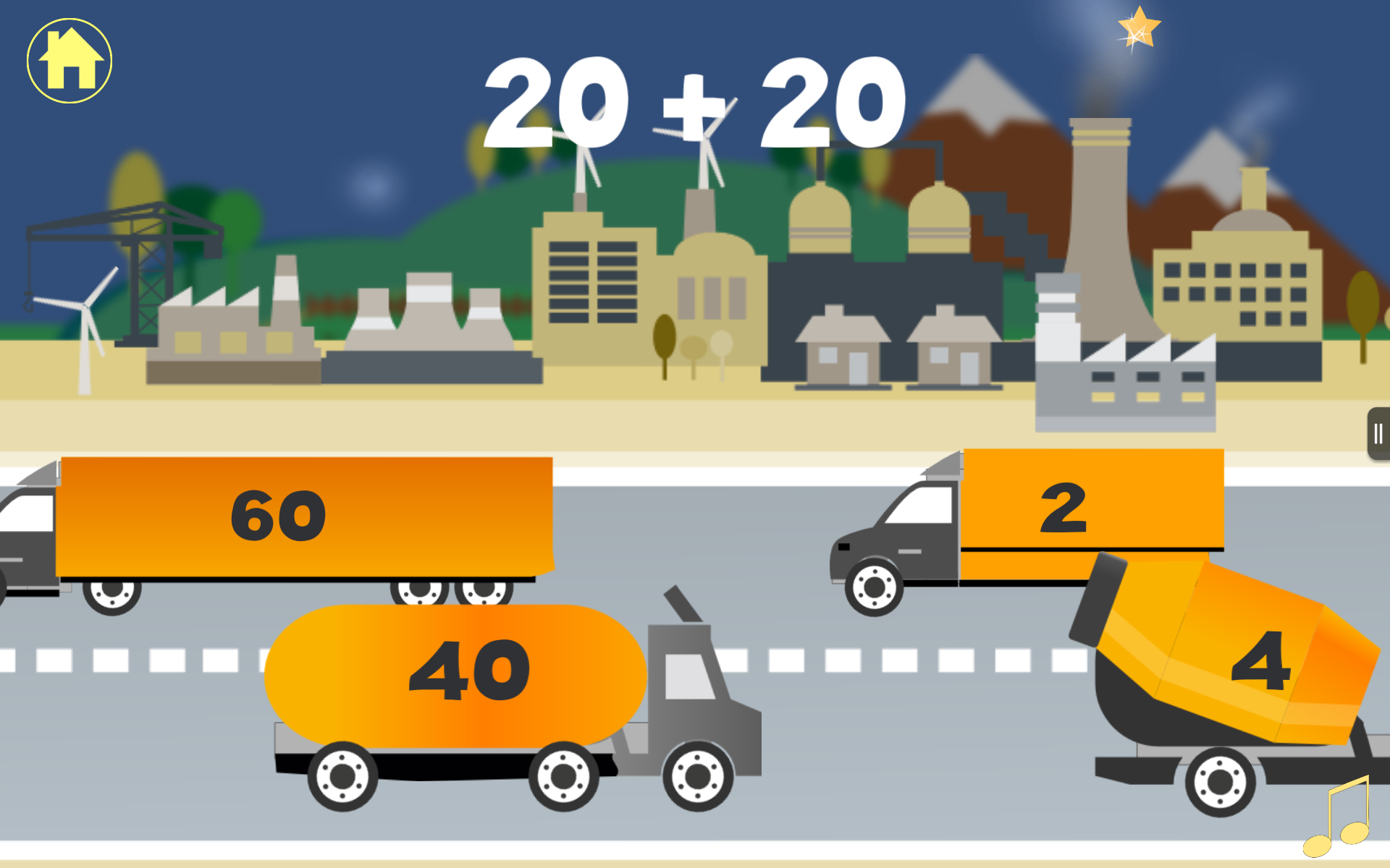 Android application Math Quiz: Grades K, 1, 2, 3 screenshort