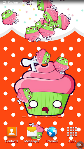 【免費個人化App】Zombie Cupcakes Live Wallpaper-APP點子