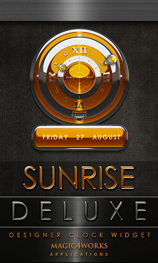 Sunrise Deluxe Clock Widget