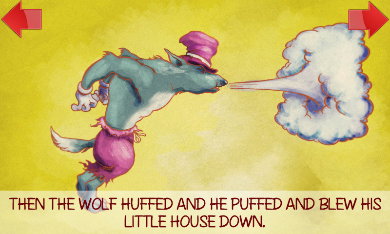 "The three little pigs" tale Screen 1