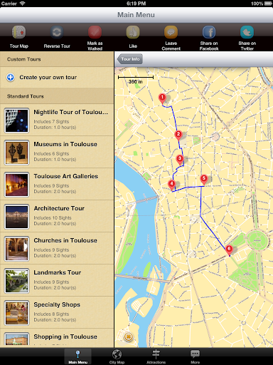 【免費旅遊App】Toulouse Map and Walks-APP點子