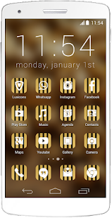 Download Luxicons Royal Stripes Gold APK for PC