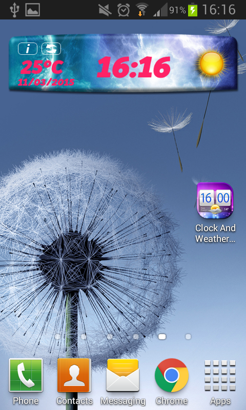 Clock And Weather Widget Screen 3