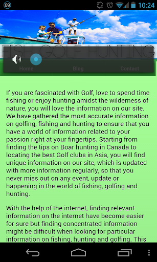 Fish Golf Hunting