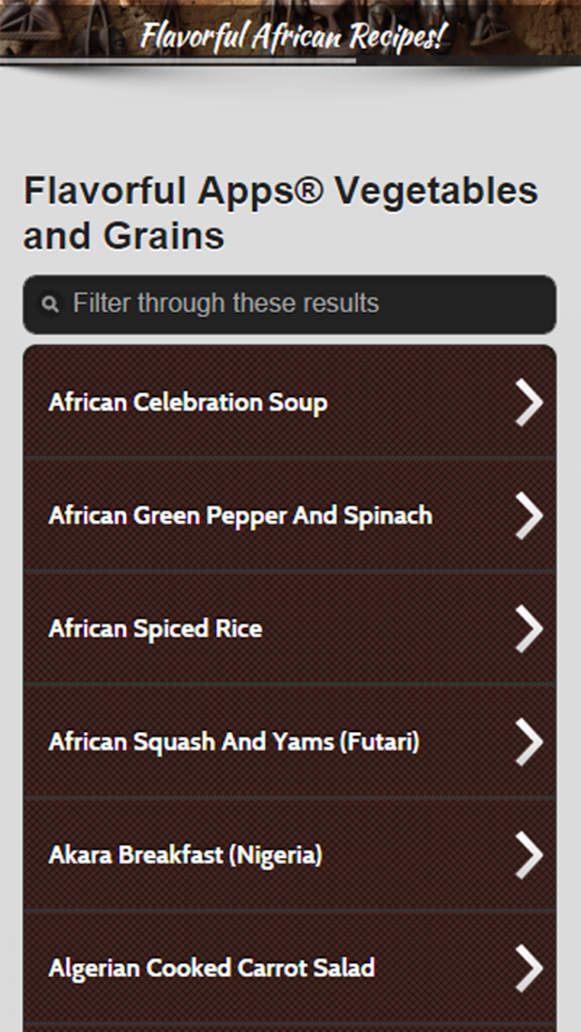 African Recipes - Premium Screen 2