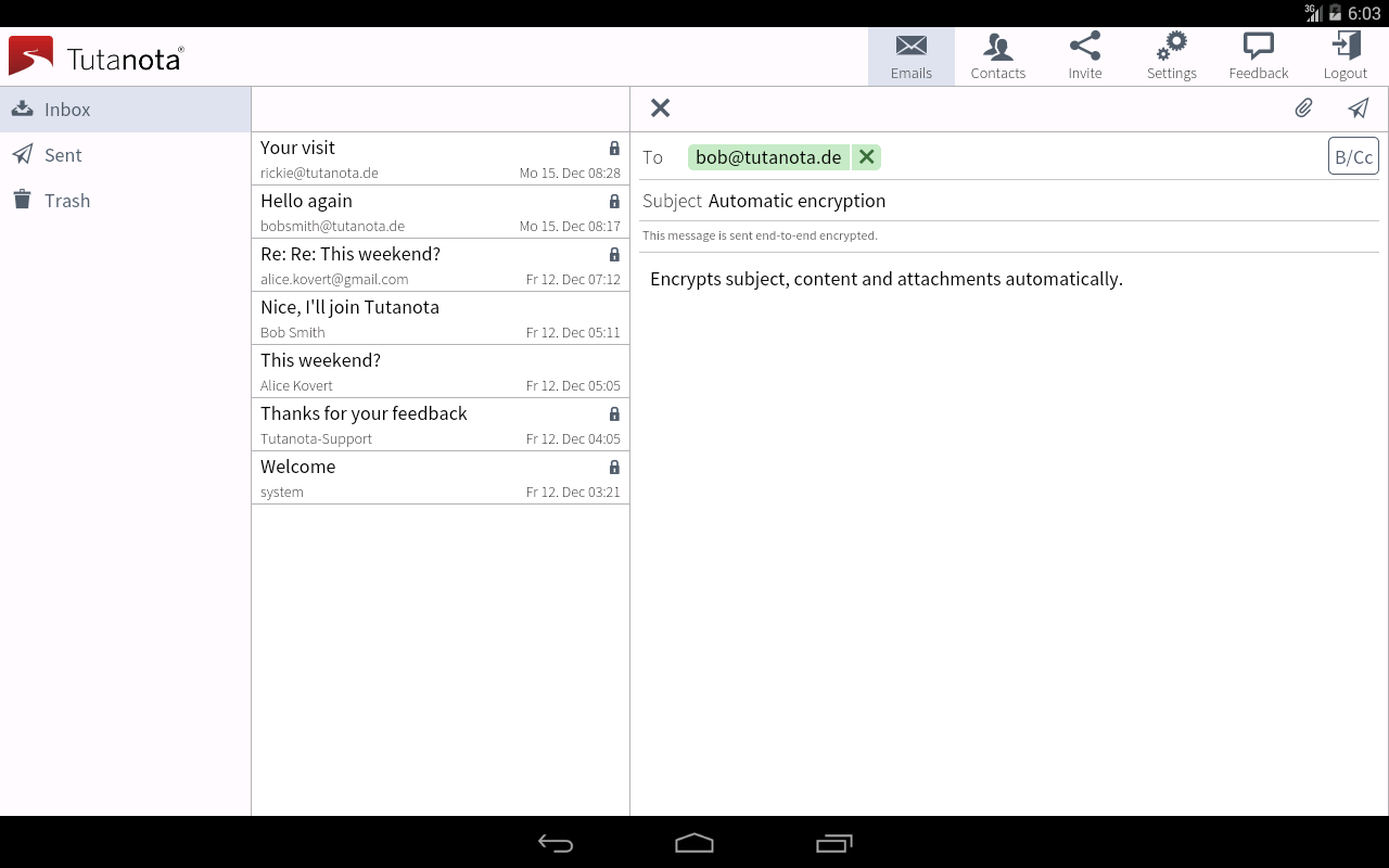 Tutanota: simply secure emails - Android Apps on Google Play