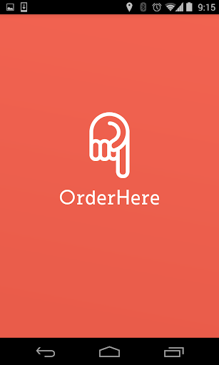 OrderHere - Takeout 미리 주문