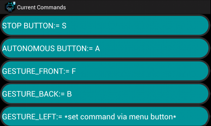    Arduino Bluetooth  Controller- screenshot  