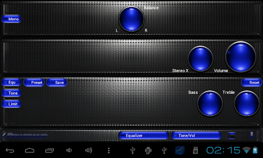 Poweramp skin TITAN DBLUE GRID Screenshots 7