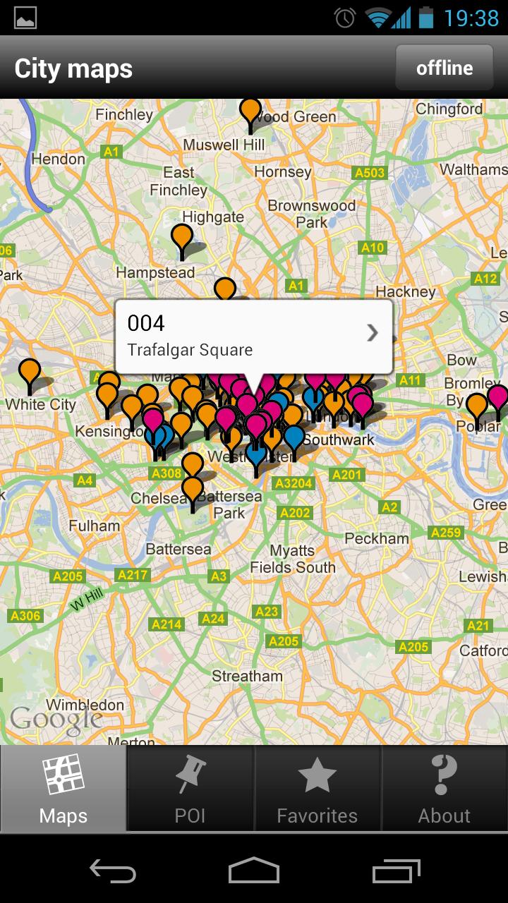 London audio guide Screen 2