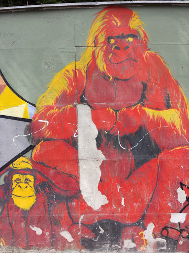 Two Gorillas graffiti