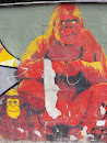 Two Gorillas graffiti