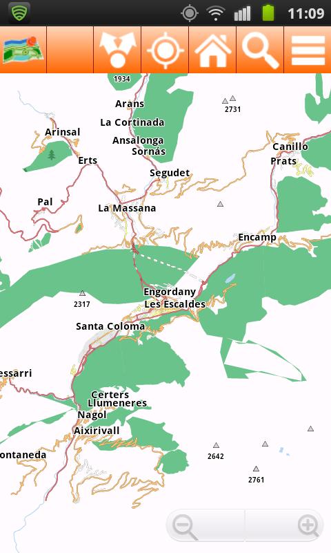 Android application Andorra Offline mappa Map screenshort