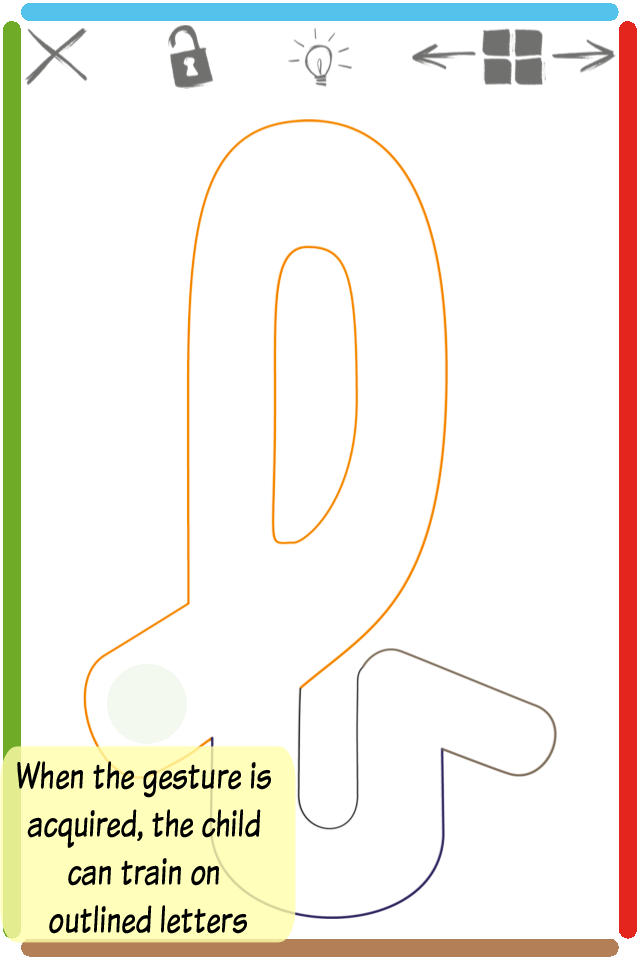 I learn cursive writing Screen 2