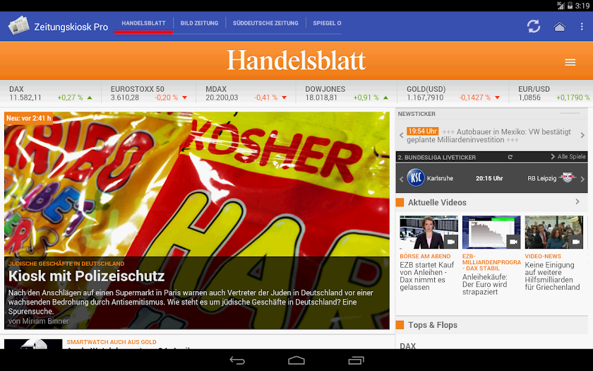 Zeitungskiosk Pro Screen 3