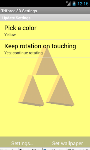 【免費個人化App】Triforce 3D Live Wallpaper-APP點子