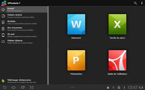 OfficeSuite Pro 7 + (PDF & HD) - pantalla de miniaturas
