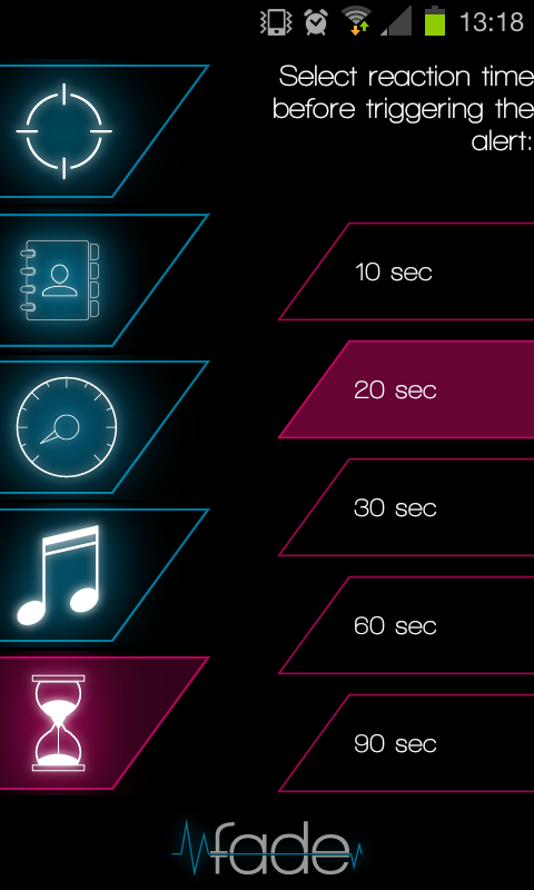    Fade: fall detector- screenshot  