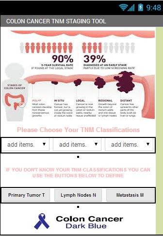 TNM COLON CANCER STAGING TOOL
