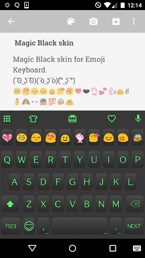 Magic Black Emoji Keyboard