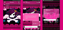 Theme EMO Pink GO SMS Pro APK
