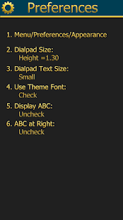 exDialer D-Gold theme - screenshot thumbnail