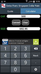 Swiss Franc Singapore Dollar Screenshots 2