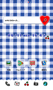 可愛換裝桌布★Blue gingham