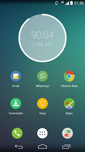 Decimal Time Clock Widget