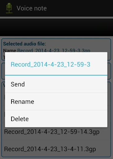 Voice note