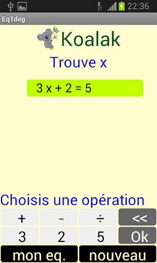 Math équations premier degré