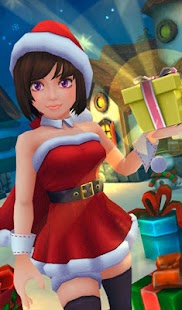 download Lady Santa Christmas 3D HD lwp free