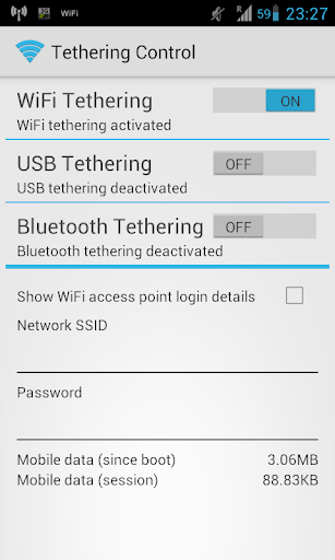 Tethering Control