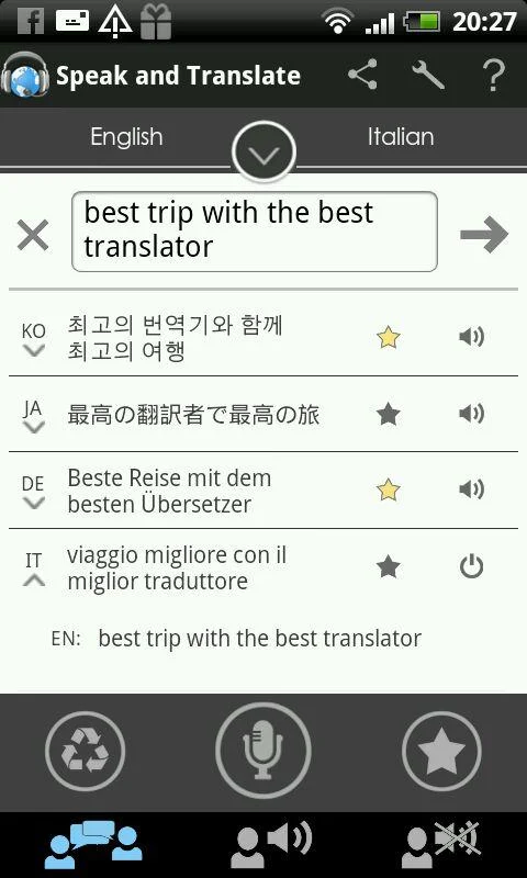 Translator Speak and Translate - screenshot