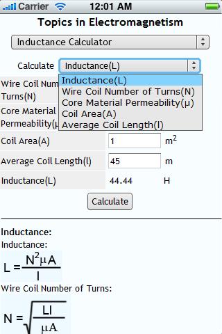 Topics in Electromagnetism Screen 2
