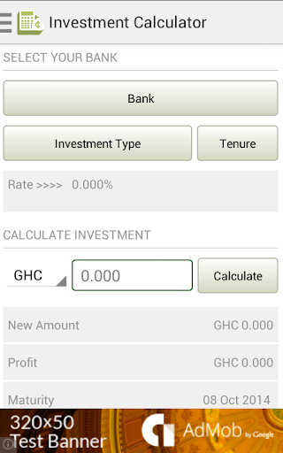 Ghana Investment Calculator