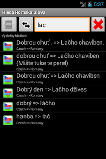 Dictionary Gibsy Roma EN CZ RU Screenshots 2