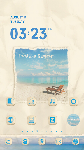 Summer dodol launcher theme