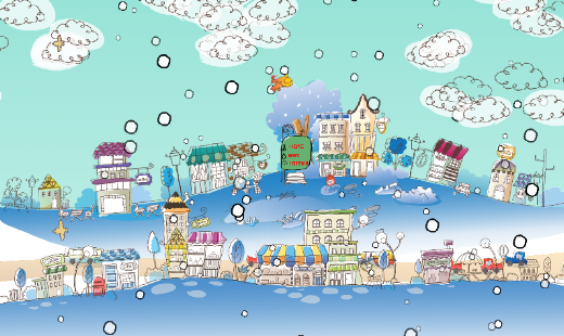 download Hand-Drawn City Wallpaper PRO free