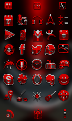 【免費個人化App】GO Launcher Theme Red Magic-APP點子