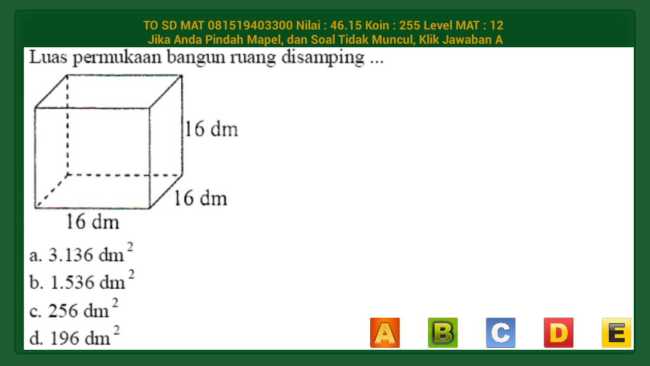 ujian sekolah jawaban akhir soal Google SD Apps Nasional  MAT  Android Ujian Play TO on