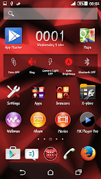 Polygons Red Xperien Theme poster 8