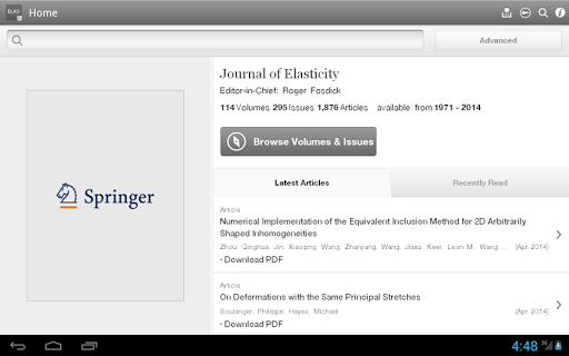 【免費書籍App】Journal of Elasticity-APP點子