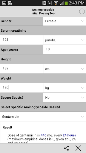 【免費醫療App】Aminoglycoside Calculator (AU)-APP點子