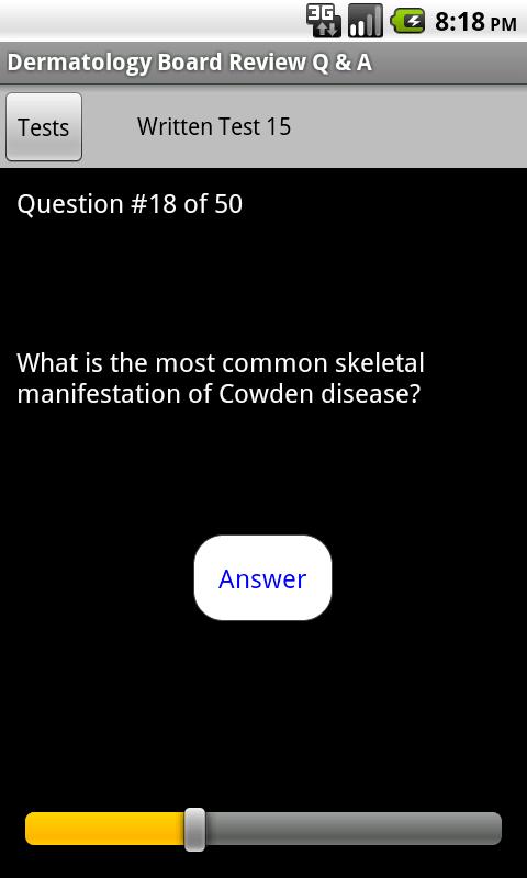 Dermatology Board Review Q &amp; A Screen 2