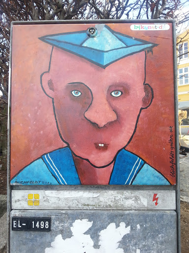 Boy Mural on Powerbox