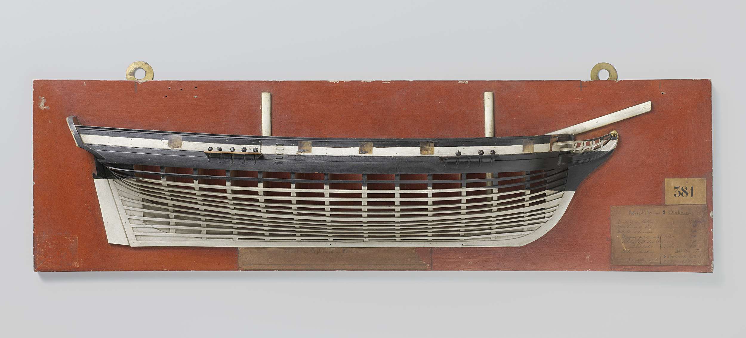 Half Model of an 8-Gun Brig